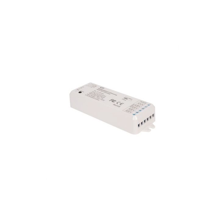 Ohmtec - Contrôleur RF 4 canaux pour ruban LED 12-24V DC - Réf : 812372
