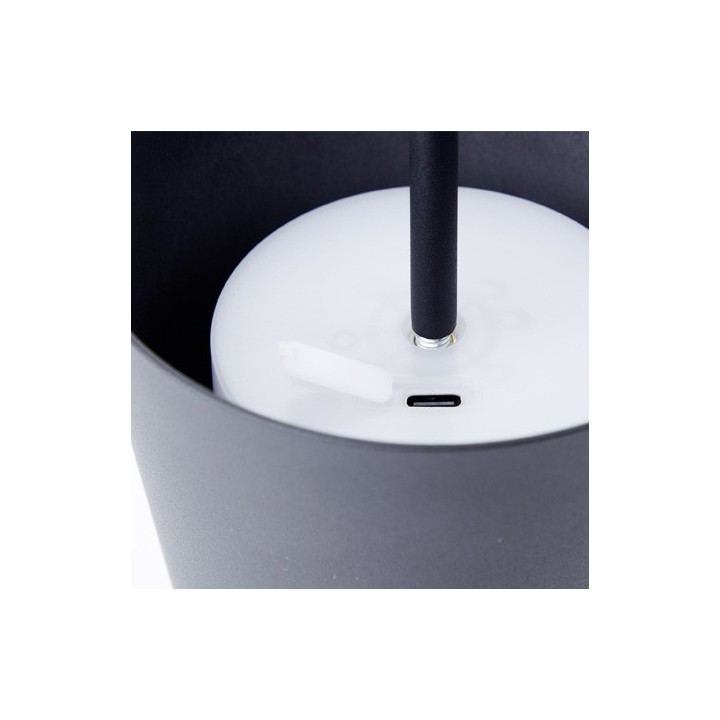 Brilliant - Kaami - Lampe de table extérieur-intérieur LED - 2W - 3000K - Noir dépoli - Réf : G9093976