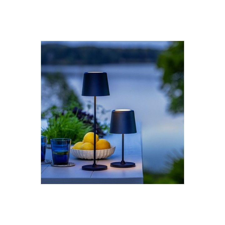 Brilliant - Kaami - Lampe de table extérieur-intérieur LED - 2W - 3000K - Noir dépoli - Réf : G9093976