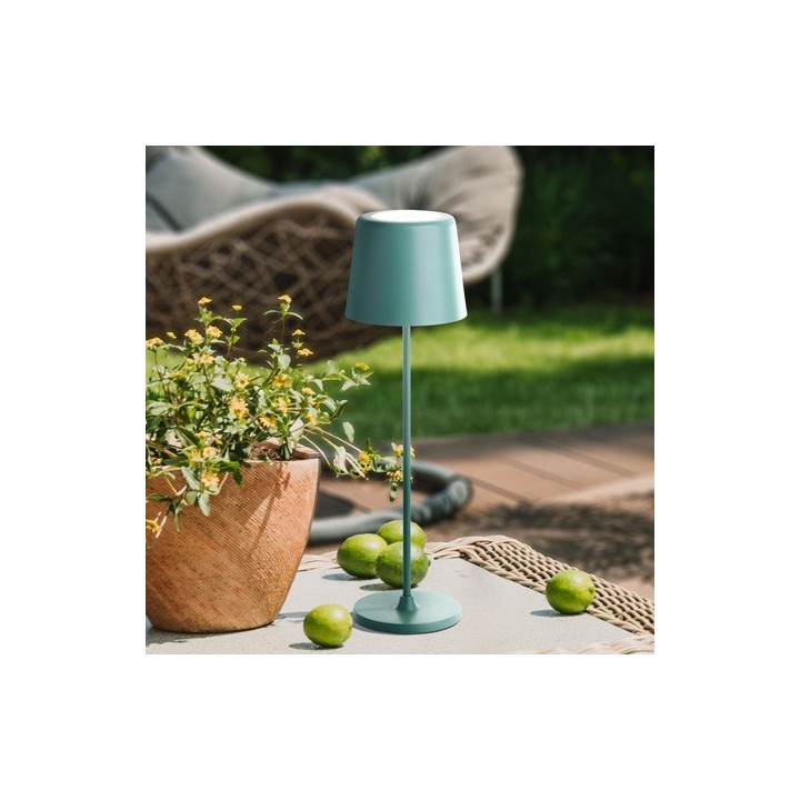 Brilliant - Kaami - Lampe de table extérieur-intérieur LED - 2W - 3000K - vert iceberg - Réf : G9093984