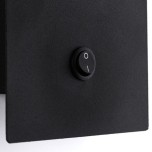 Brilliant - Ayr - Applique murale 1 flamme - 18W - douille E14 - Noir - Réf : 4241106