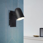 Brilliant - Ayr - Applique murale 1 flamme - 18W - douille E14 - Noir - Réf : 4241106