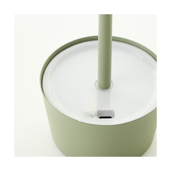 Brilliant - Jona - Lampe de table extérieur-intérieur sans fil LED - 25cm verte - 3000K - 2W - Réf : G4090004