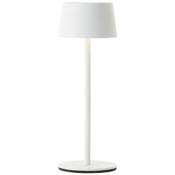 Brilliant - Lampe de table extérieure sans fil LED Jona 25cm blanche - 3000K - 2W - Réf : G4090005