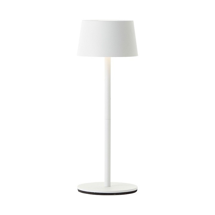 Brilliant - Lampe de table extérieure sans fil LED Jona 25cm blanche - 3000K - 2W - Réf : G4090005