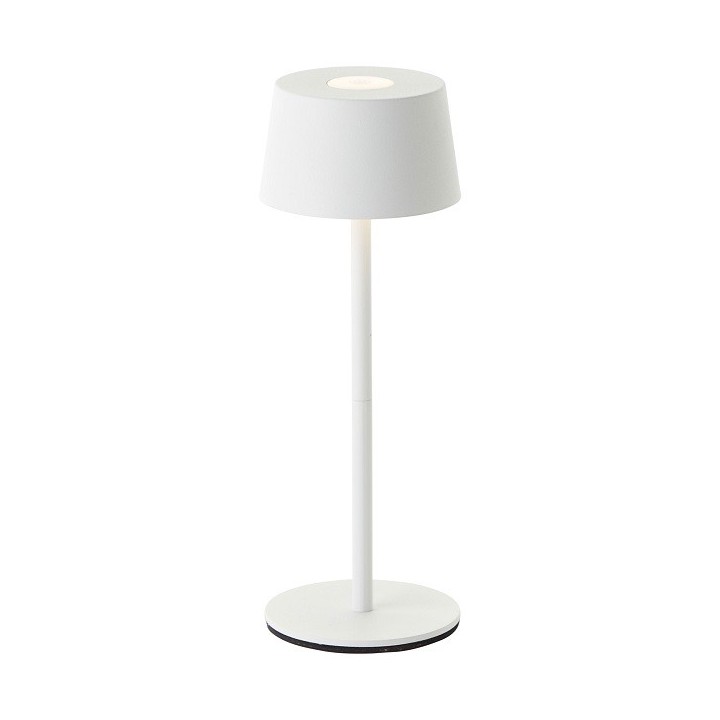 Brilliant - Jona - Lampe de table extérieur-intérieur sans fil LED - 25cm blanche - 3000K - 2W - Réf : G4090005