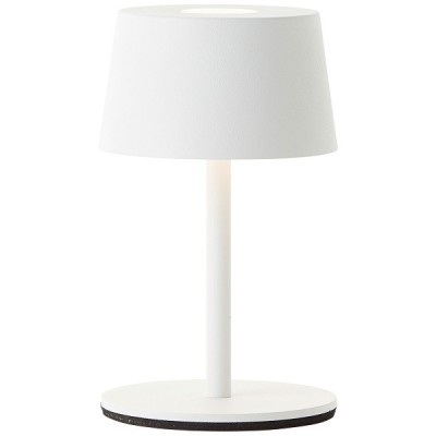 Brilliant - Jona - Lampe de table extérieur-intérieur sans fil LED - 25cm blanche - 3000K - 2W - Réf : G4090005