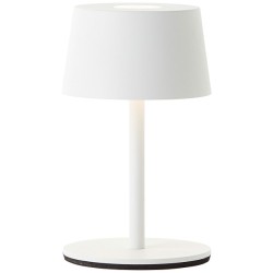 Brilliant - Jona - Lampe de table extérieur-intérieur sans fil LED - 25cm blanche - 3000K - 2W - Réf : G4090005