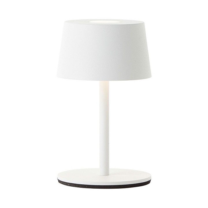 Brilliant - Jona - Lampe de table extérieur-intérieur sans fil LED - 25cm blanche - 3000K - 2W - Réf : G4090005