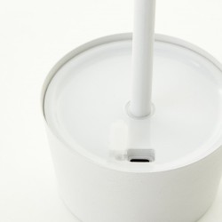 Brilliant - Jona - Lampe de table extérieur-intérieur sans fil LED - 25cm blanche - 3000K - 2W - Réf : G4090005