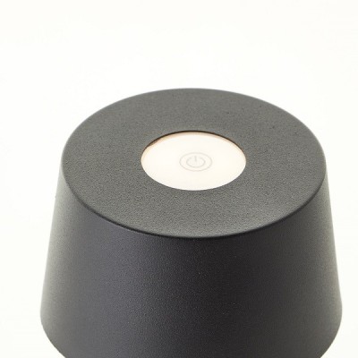 Brilliant - Jona - Lampe de table extérieur-intérieur sans fil LED - 25cm noire - 3000K - 2W - Réf : G4090006