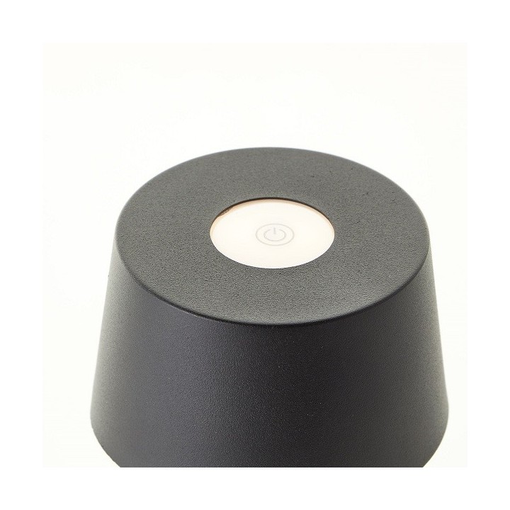 Brilliant - Jona - Lampe de table extérieur-intérieur sans fil LED - 25cm noire - 3000K - 2W - Réf : G4090006