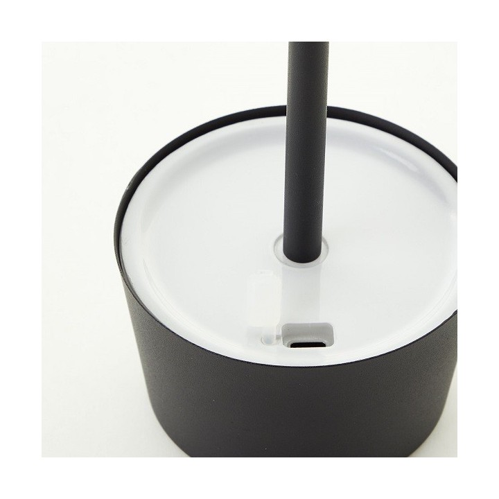 Brilliant - Jona - Lampe de table extérieur-intérieur sans fil LED - 25cm noire - 3000K - 2W - Réf : G4090006