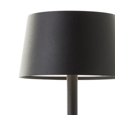Brilliant - Jona - Lampe de table extérieur-intérieur sans fil LED - 25cm noire - 3000K - 2W - Réf : G4090006