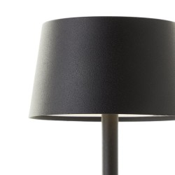Brilliant - Jona - Lampe de table extérieur-intérieur sans fil LED - 25cm noire - 3000K - 2W - Réf : G4090006