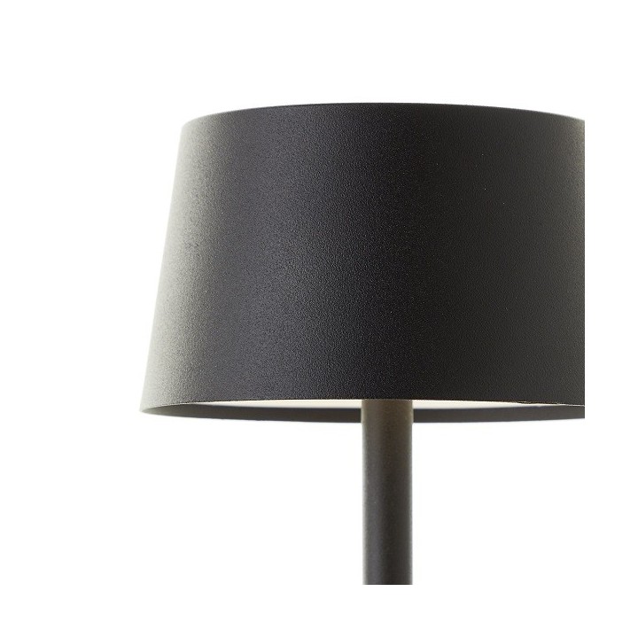 Brilliant - Jona - Lampe de table extérieur-intérieur sans fil LED - 25cm noire - 3000K - 2W - Réf : G4090006