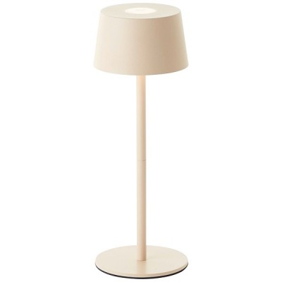 Brilliant - Jona - Lampe de table extérieur-intérieur sans fil LED - 25cm beige - 3000K - 2W - Réf : G4090009