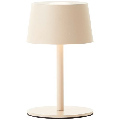 Brilliant - Jona - Lampe de table extérieur-intérieur sans fil LED - 25cm beige - 3000K - 2W - Réf : G4090009