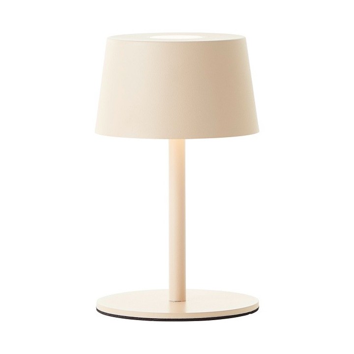 Brilliant - Jona - Lampe de table extérieur-intérieur sans fil LED - 25cm beige - 3000K - 2W - Réf : G4090009