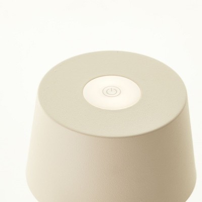 Brilliant - Jona - Lampe de table extérieur-intérieur sans fil LED - 25cm beige - 3000K - 2W - Réf : G4090009