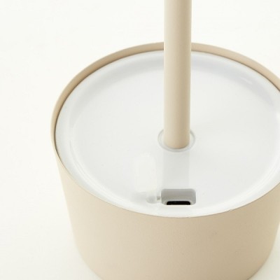 Brilliant - Jona - Lampe de table extérieur-intérieur sans fil LED - 25cm beige - 3000K - 2W - Réf : G4090009