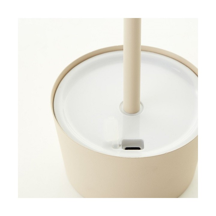 Brilliant - Jona - Lampe de table extérieur-intérieur sans fil LED - 25cm beige - 3000K - 2W - Réf : G4090009