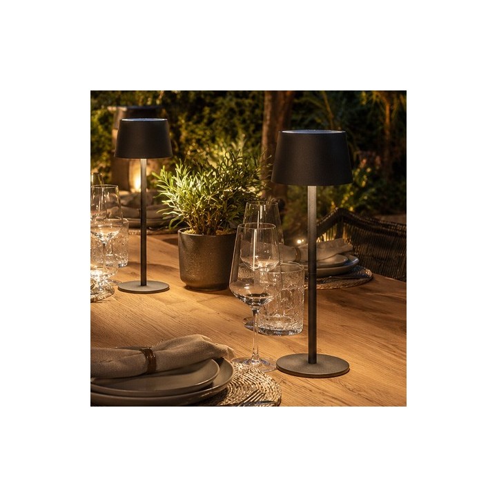 Brilliant - Viani - Lampe de table extérieur-intérieur LED - VIANI - 2W - 3000K - Noir - Réf : G4090506