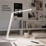 Brilliant - Florence - Lampe à poser LED - 5W - 2700-6500K - blanc - Réf : G6009005