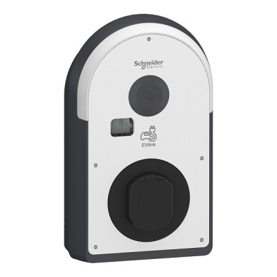 Schneider - EVlink Pro AC - Borne de recharge 22kW triphasée - 1 prise T2S - Compteur MID - Protection DC 6mA - Réf : EVB3S07N4A