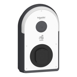 Schneider - EVlink Pro AC - Borne de recharge 22kW triphasée - 1 prise T2S - Différentiel type A – RDC-DD 6 mA - Réf: EVB3S22N4A