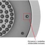 Miidex Lighting - Hublot LED Blanc - Ø300 - 15W CCT - Garantie 5 ans - Réf : 101091