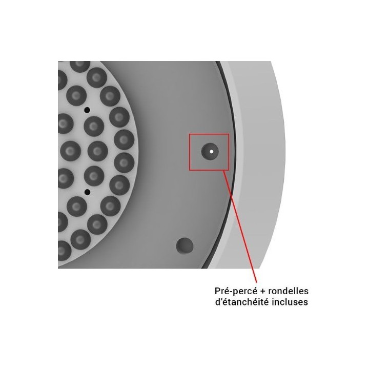 Miidex Lighting - Hublot LED Blanc - Ø300 - 15W CCT - Garantie 5 ans - Réf : 101091