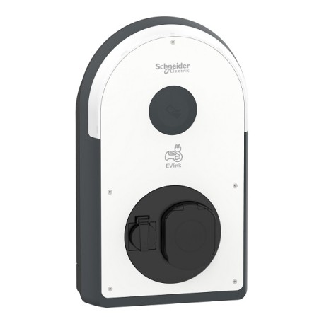Schneider EVlink Pro AC - Borne de recharge 22 kW triphasée - prise T2S avec obturateur - MID - RDC-DD 6 mA - EVB3S22N40EM