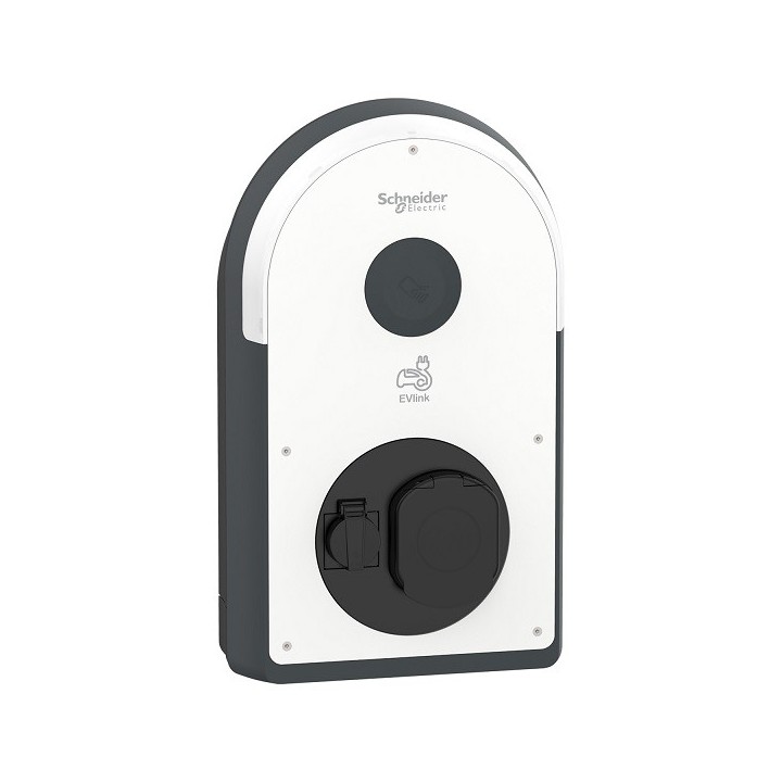 Schneider EVlink Pro AC - Borne de recharge 22 kW triphasée - prise T2S avec obturateur - MID - RDC-DD 6 mA - EVB3S22N40EM
