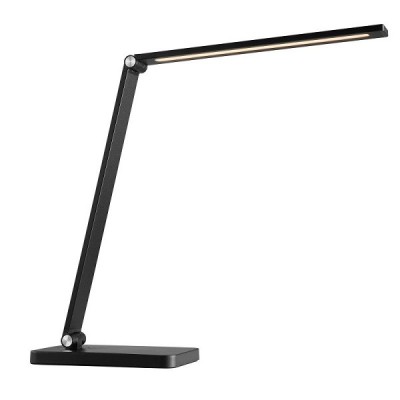 Brilliant - Lomina - Lampe de table noire - CCT - Variateur de lumière - Port USB A - Réf : G6021006