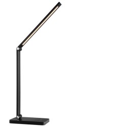 Brilliant - Lomina - Lampe de table noire - 6W - Variateur de lumière - 3000/6500K - Réf : G6021006