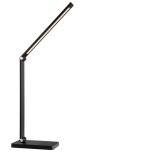 Brilliant - Lomina - Lampe de table noire - 6W - Variateur de lumière - 3000/6500K - Réf : G6021006
