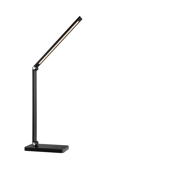 Brilliant - Lomina - Lampe de table noire - 6W - Variateur de lumière - 3000/6500K - Réf : G6021006
