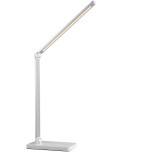 Brilliant - Lomina - Lampe de table blanche - 6W - Variateur de lumière - 3000/6500K - Réf : G6021005