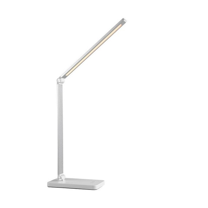 Brilliant - Lomina - Lampe de table blanche - 6W - Variateur de lumière - 3000/6500K - Réf : G6021005