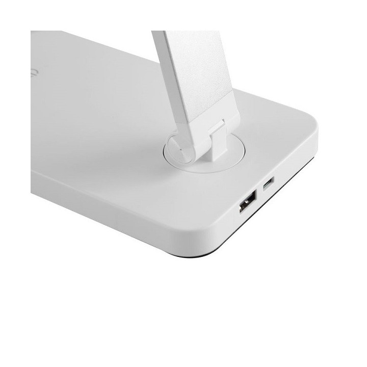Brilliant - Lomina - Lampe de table blanche - 6W - Variateur de lumière - 3000/6500K - Réf : G6021005