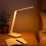 Brilliant - Lomina - Lampe de table blanche - 6W - Variateur de lumière - 3000/6500K - Réf : G6021005