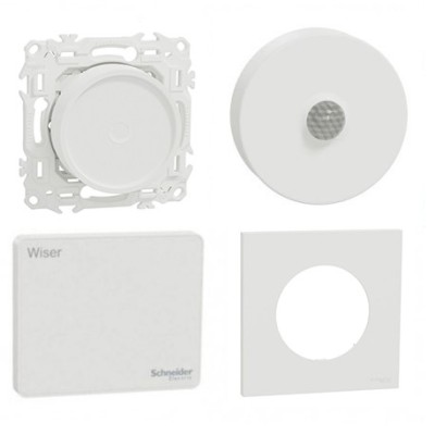 Schneider - Wiser - Kit éclairage connecté : automatisation des luminaires et scénarios - Réf : CCT801312