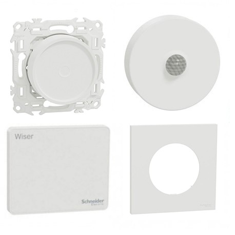 Schneider - Wiser - Kit éclairage connecté : automatisation des luminaires et scénarios - Réf : CCT801312