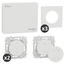Schneider - Wiser - Kit centralisation volets roulants : commandes groupées programmables - Réf : S670131