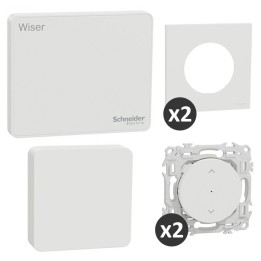 Schneider - Wiser - Kit volets roulants connecté avec capteurs température et humidité intégrés - Réf : S670131CE