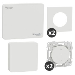 Schneider - Wiser - Kit volets roulants connecté avec capteurs température et humidité intégrés - Réf : S670131CE