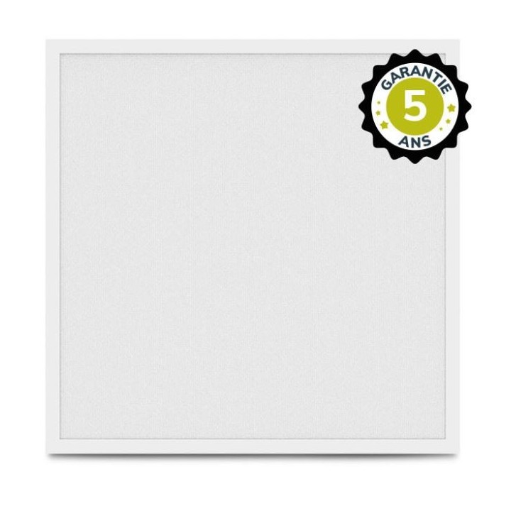 Miidex Lighting - Dalle LED Blanc PMMA 595x595 28W 4000K Prismatique - Garantie 5 ans - Réf : 101101
