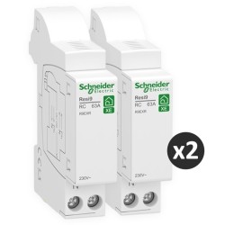 Schneider - Resi9 XE - 2 modules de repiquage - 63A - embrochables - Réf : R9EXR