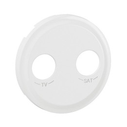 Legrand Céliane - Enjoliveur pour prise TV-SAT étoile blindée - Blanc - Réf : CB0392